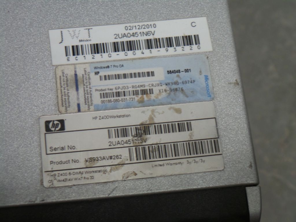 Lote 022 - 3 CPU´s HP Desktop Z400 - Imagen 7