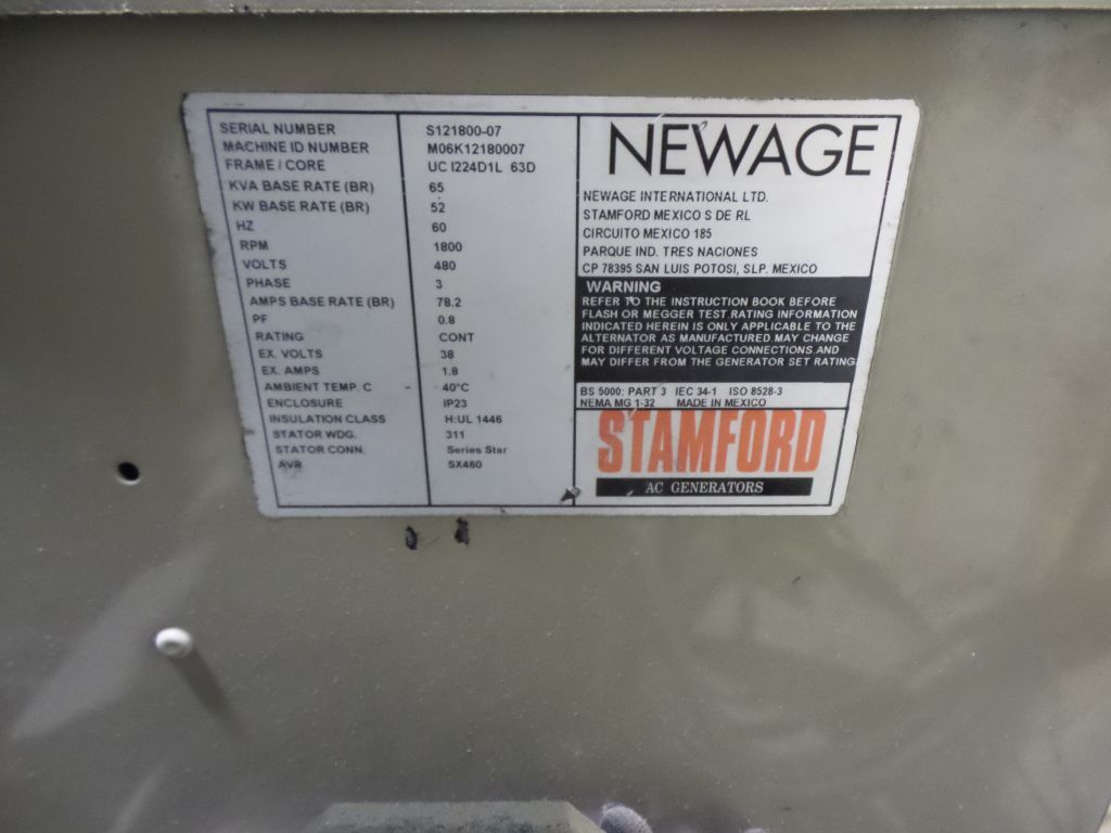 Lote 006 - Planta generadora de energía eléctrica, 50 KW - Imagen 5