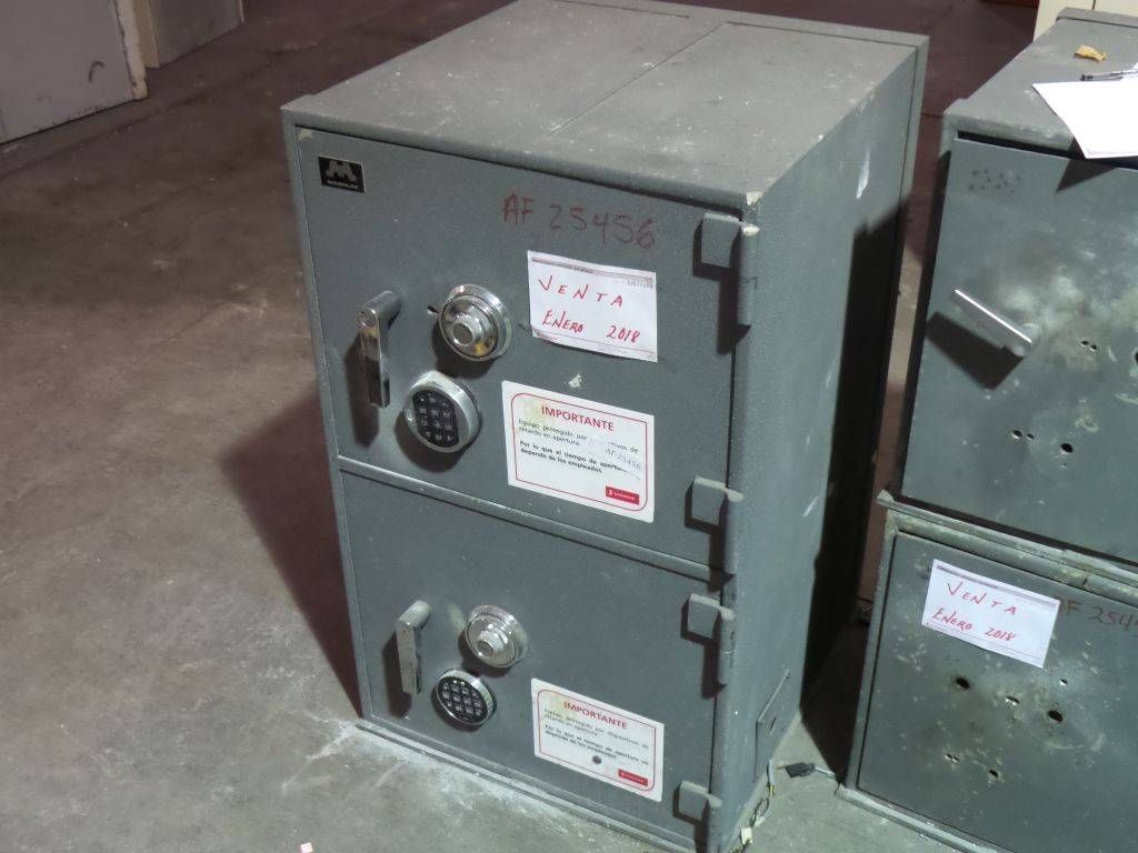 Lote 010 - 10 Cajas fuertes grandes y Locker con caja fuerte