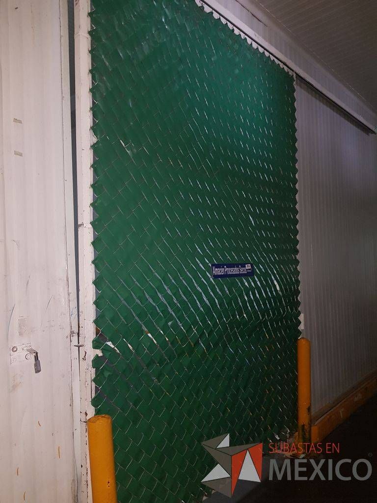 Lote 168 - Puerta Manual corrediza de Malla Verde 2.24 Ancho X 3.40 Alto