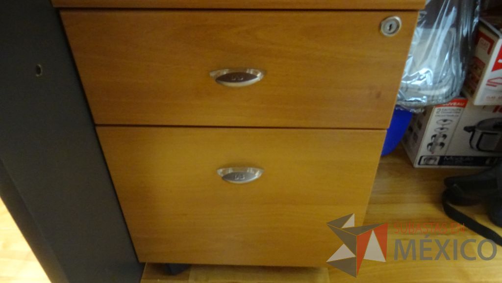 Lote 018 - Escritorio con archivero y credenza - Imagen 5