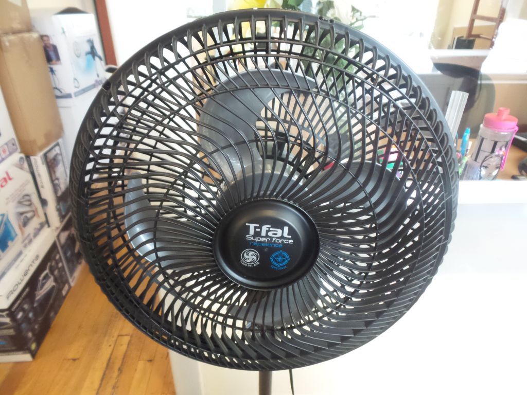 Lote 063 - 2 Ventiladores de pie color negro marca T-fal, 3 velocidades - Imagen 9