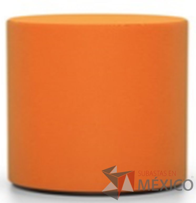 Lote 106 - 2 Visiona amarillo/rojo amapola con acolchado en espuma de poliuretano con núcleo de poliestireno y relleno de poliéster, tapizado en tela