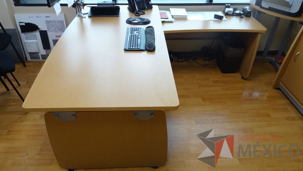 Lote 001 - Oficina ejecutiva, escritorio , gabinete con caja fuerte, credenza con gaveta - Imagen 18