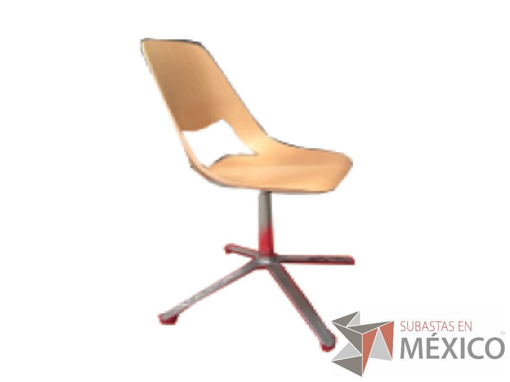 Lote 031 - Jill. Con respaldo y asiento continuo curveado y flexible, acabado laminado tipo madera.