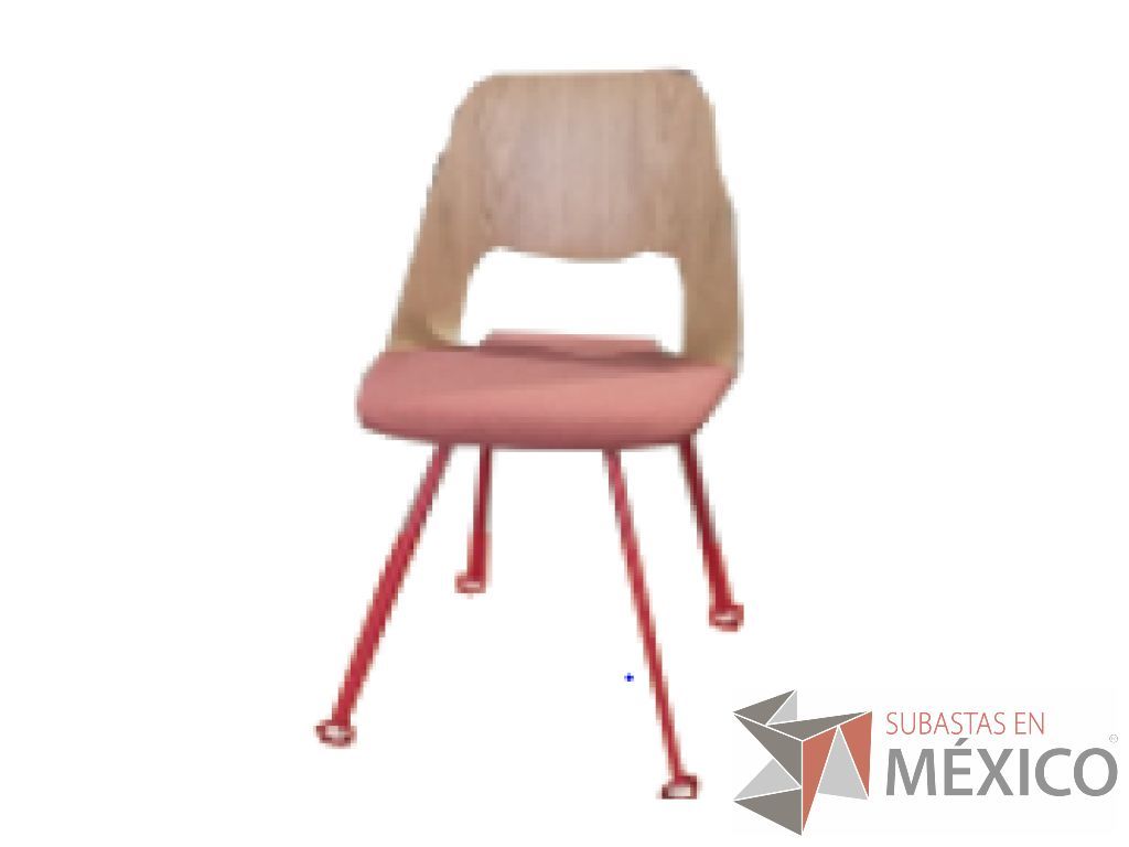 Lote 033 - Jill. Con respaldo y asiento continuo curveado y fexible, acabado tipo madera.