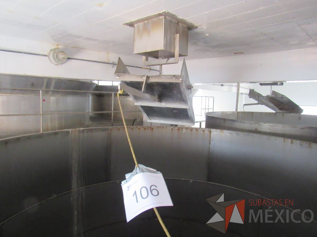 Lote 106 - Tanques de remojo (actuadores de neumáticos, compuertas manuales en caidas de grano)