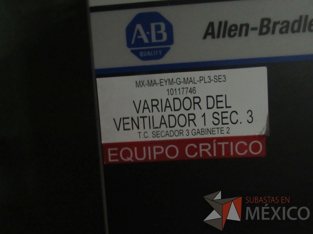 Lote 108 - Centro de controles de motores y tablero de control del secador - Imagen 14
