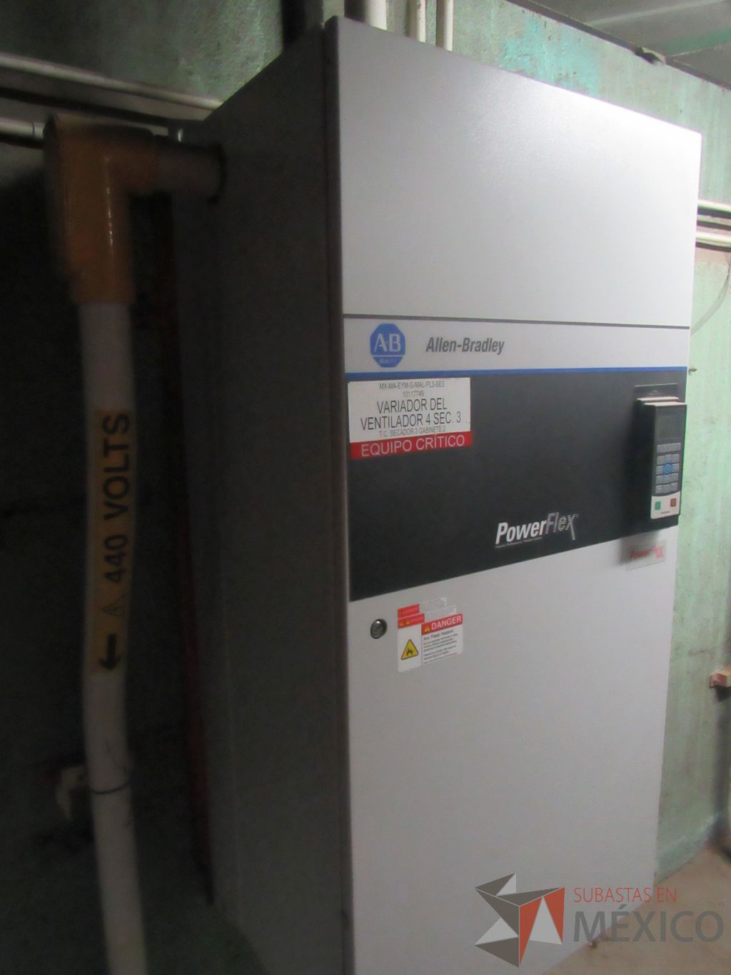Lote 108G - Centro de controles de motores y tablero de control del secador