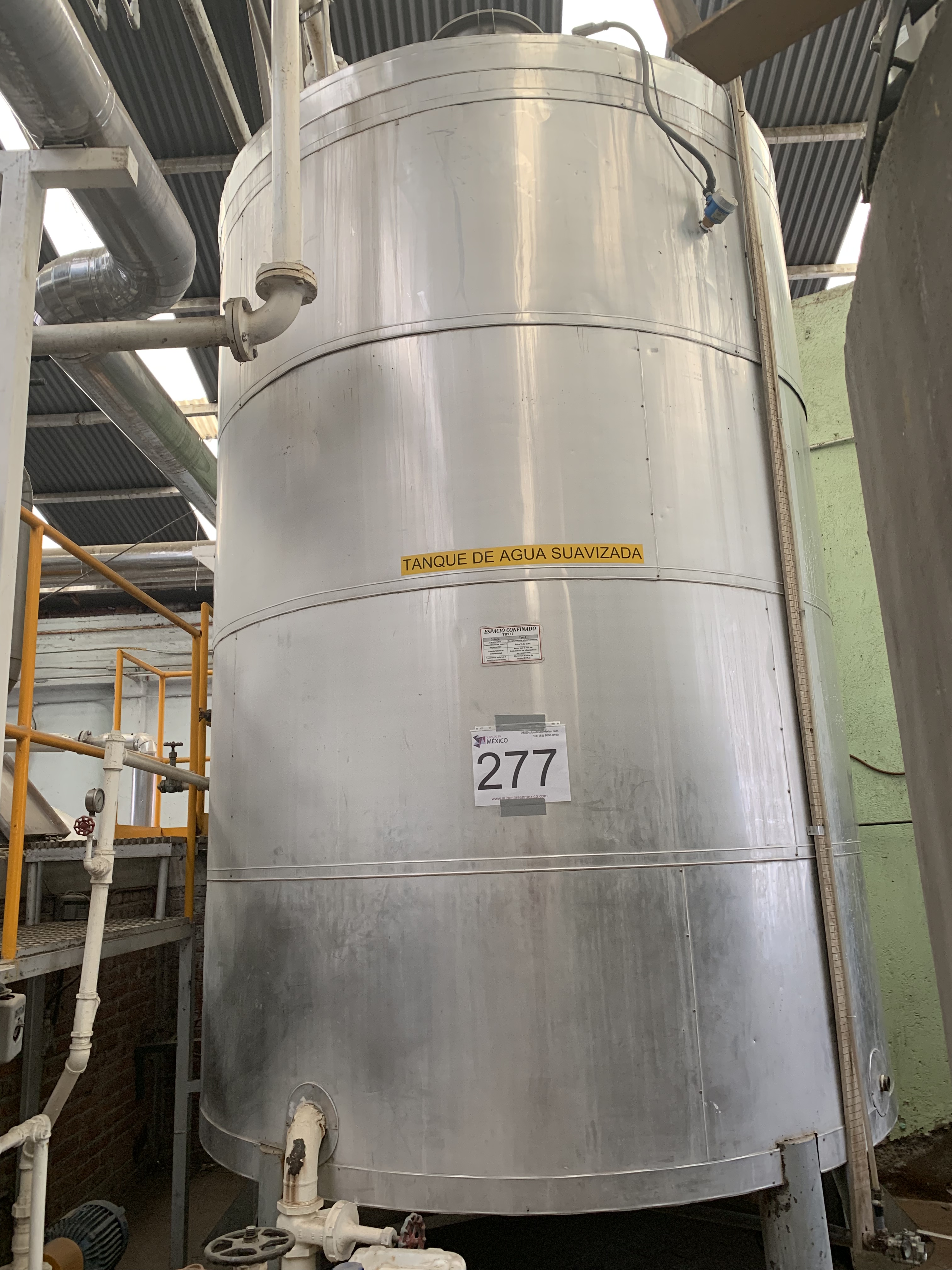 Lote 277 - Tanque de agua suavizada para calderas de vapor con aislamiento - Imagen 4