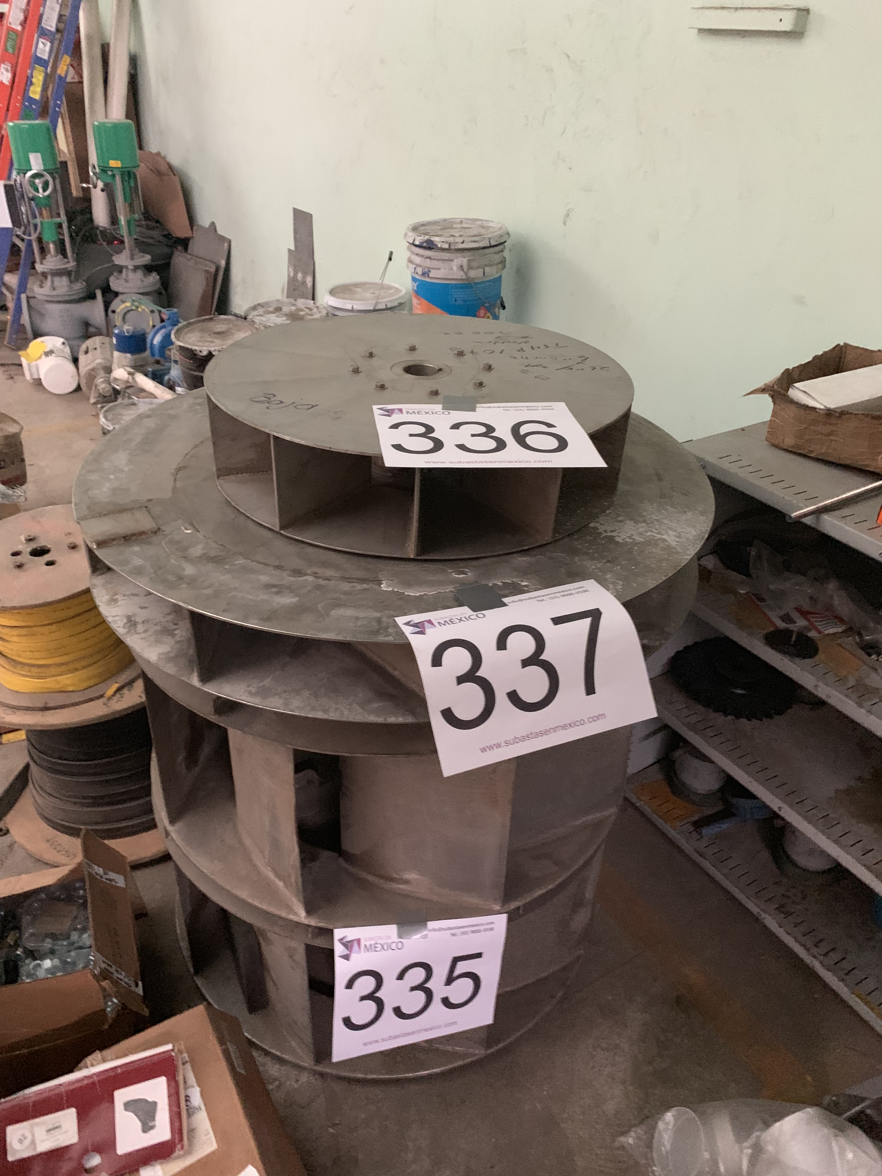 Lote 336 - Impulsor para ventilador de 26 pulg diametro x 6 pulg de grueso para caldera # 3 de 700 CC. - Imagen 2