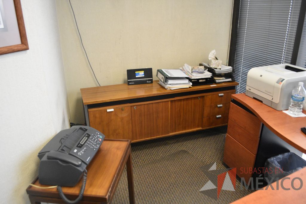 Lote 005 - Oficina ejecutiva, escritorio, credenza, archivero, mesa de apoyo - Imagen 10