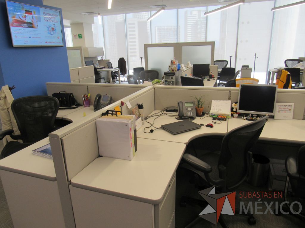 Lote 006 - Estación de trabajo para 12 personas con 12 archiveros verticales de dos cajones - Imagen 5