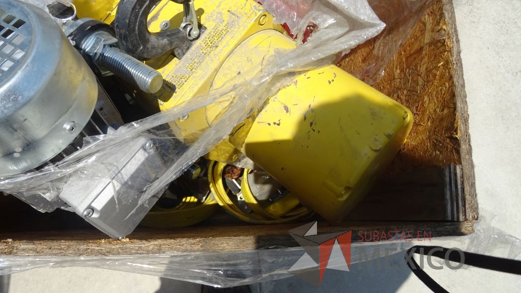 Lote 004 - Grua Tipo Jip Crane (Columna + Brazo), 2000 Lbs, con Polipasto Eléctrico de Cadena Marca Yale - Imagen 3