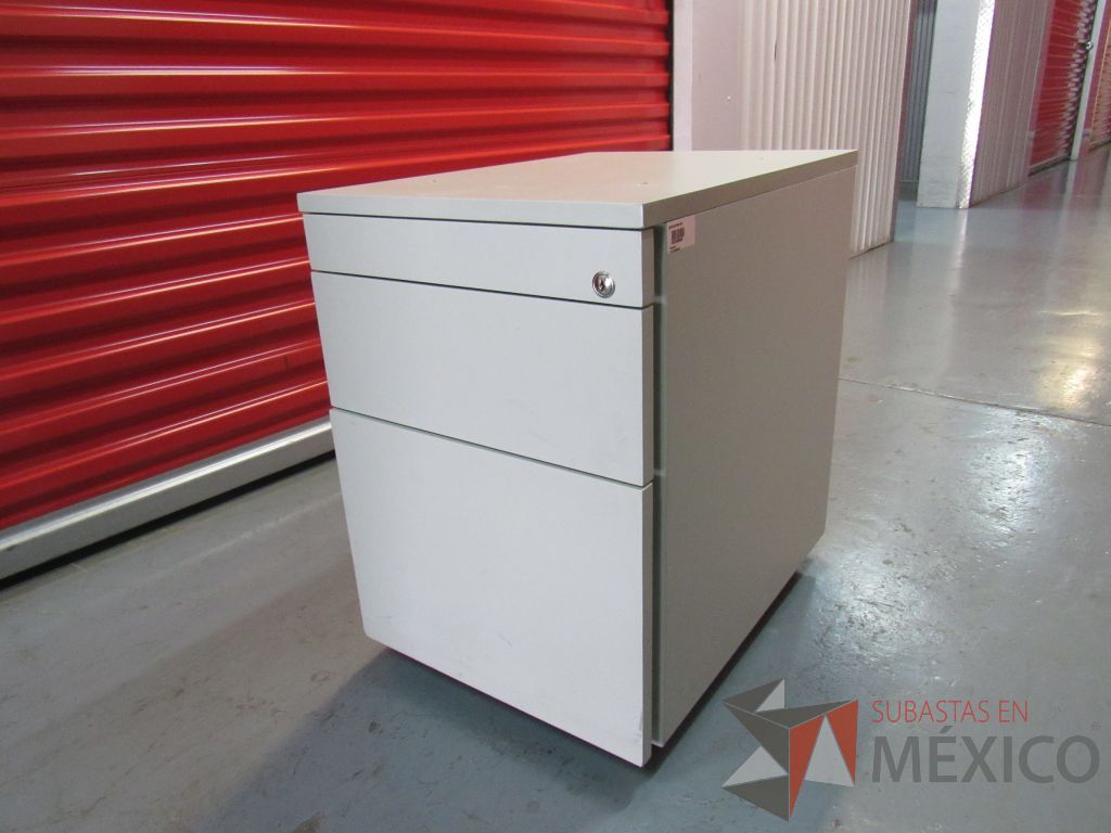Lote 003 - Credenza con 2 cajones, Archivero vertical y 2 Base metálica - Imagen 6