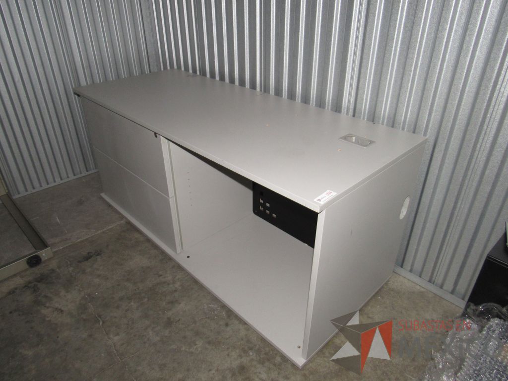Lote 003 - Credenza con 2 cajones, Archivero vertical y 2 Base metálica - Imagen 12