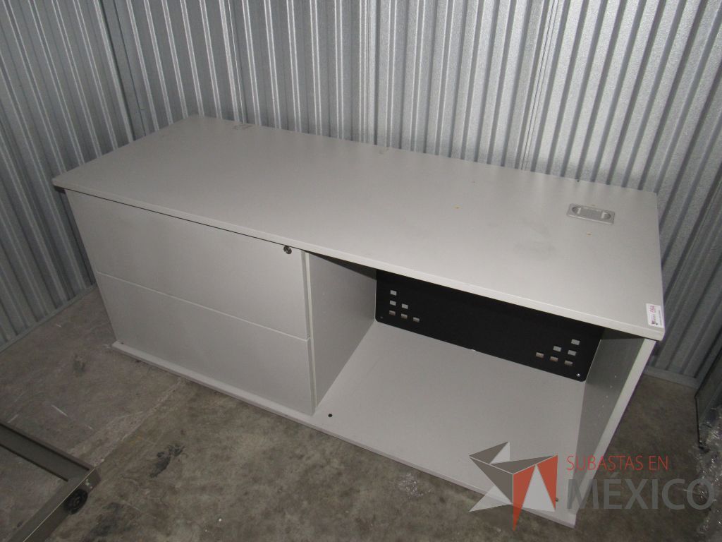 Lote 003 - Credenza con 2 cajones, Archivero vertical y 2 Base metálica - Imagen 13