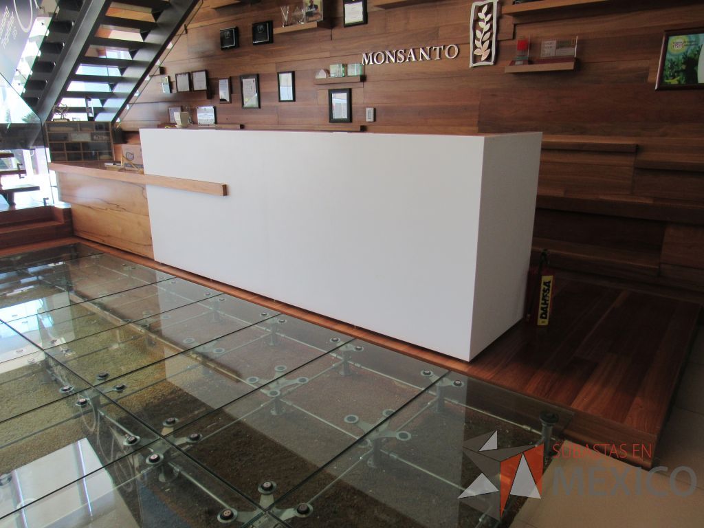 Lote 001 - Mueble de recepción con cubierta tipo mármol y Gabinete con 2 puertas - Imagen 9