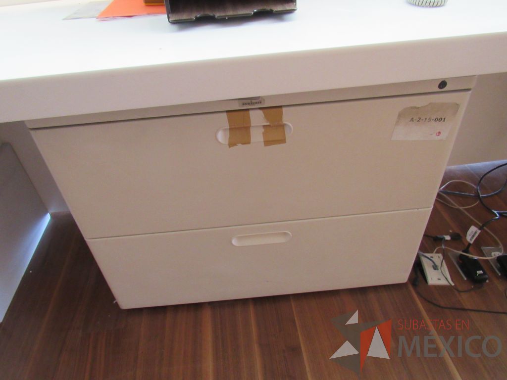 Lote 001 - Mueble de recepción con cubierta tipo mármol y Gabinete con 2 puertas - Imagen 10