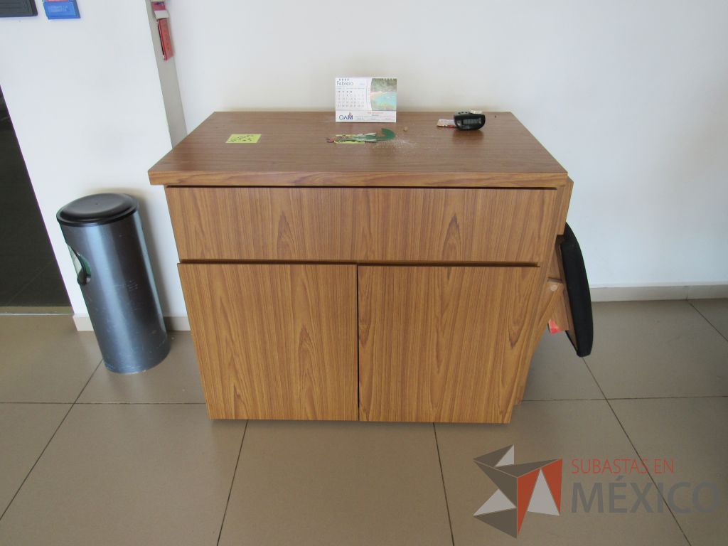 Lote 001 - Mueble de recepción con cubierta tipo mármol y Gabinete con 2 puertas - Imagen 14