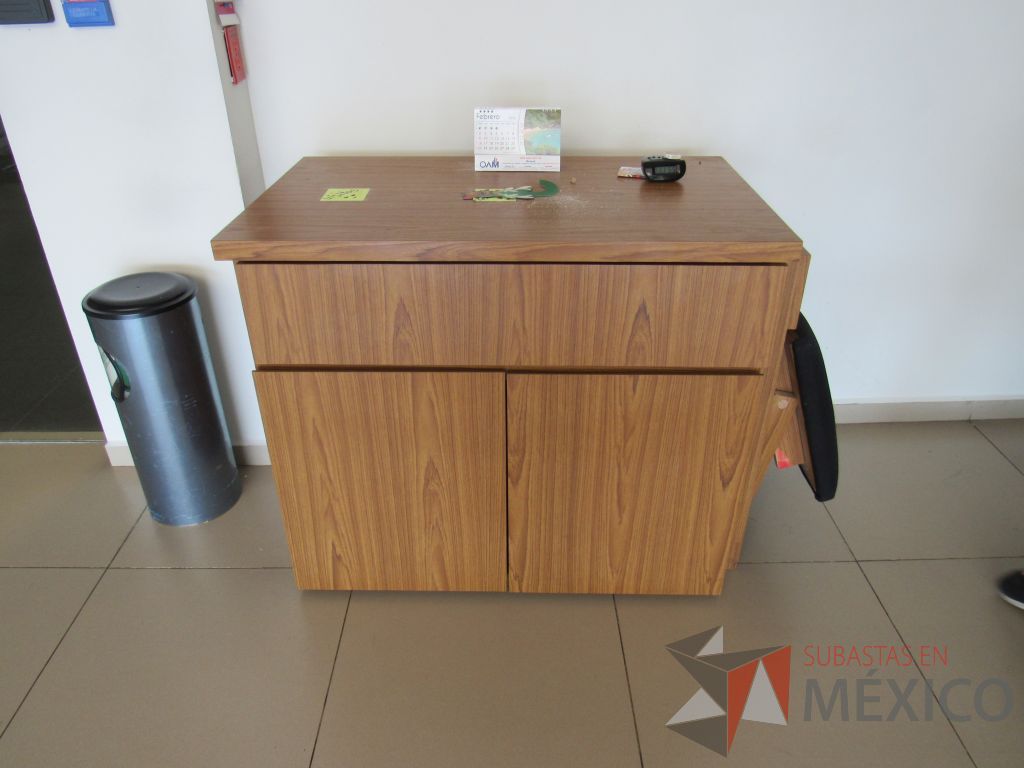Lote 001 - Mueble de recepción con cubierta tipo mármol y Gabinete con 2 puertas - Imagen 15