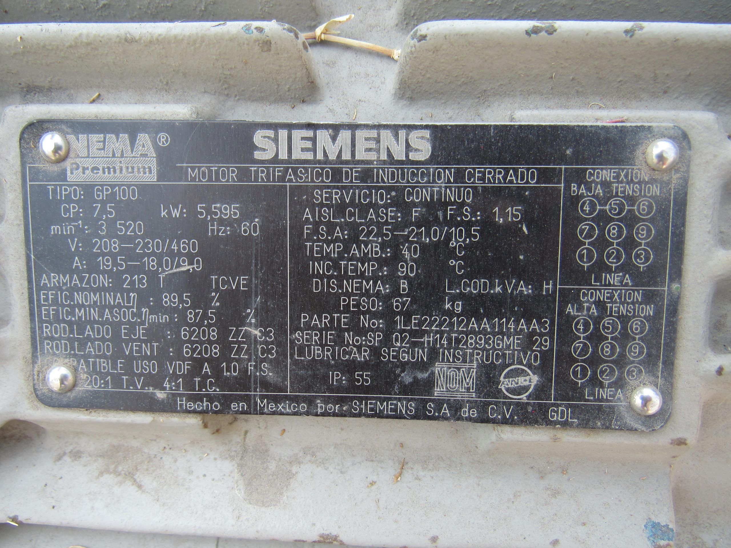 Lote 001 - Estructura metálica con 2 bombas eléctricas (7,5 CP, 5595 KW, 67 KG) y tablero de control - Imagen 18