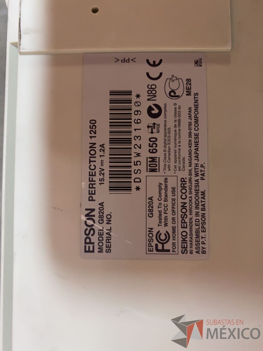 Lote 121 - 2 Scanners, HP Scanjet G3010 y Epson Perfection 1250 - Imagen 15