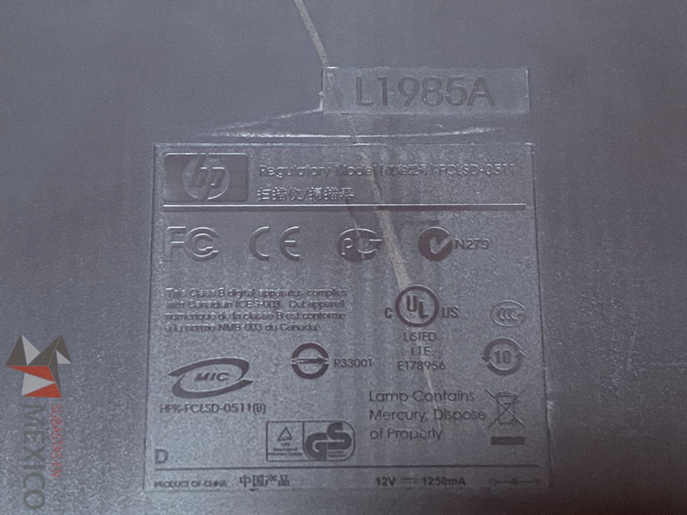 Lote 121 - 2 Scanners, HP Scanjet G3010 y Epson Perfection 1250 - Imagen 8