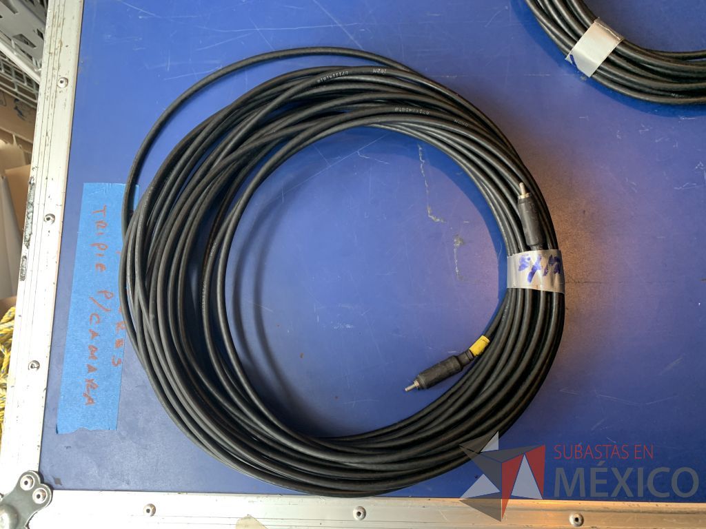 Lote 114 - 4 cables marca kramer RCA macho a macho 1 de 30 mts, 1 de 29 mts y 2 de 19 mts - Imagen 12