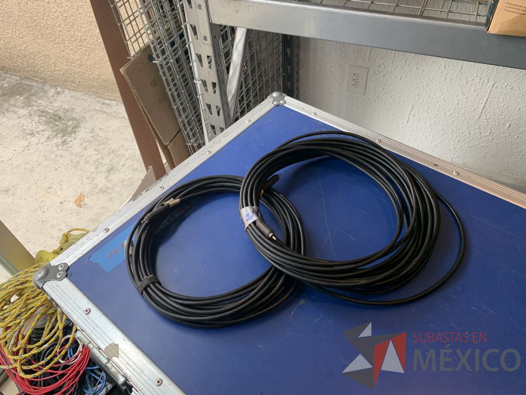 Lote 114 - 4 cables marca kramer RCA macho a macho 1 de 30 mts, 1 de 29 mts y 2 de 19 mts