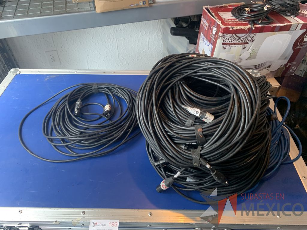 Lote 107 - 7 cables canon marca kramer 3 de 22 mts, 3 de 15 mts y 1 de 10 mts - Imagen 17