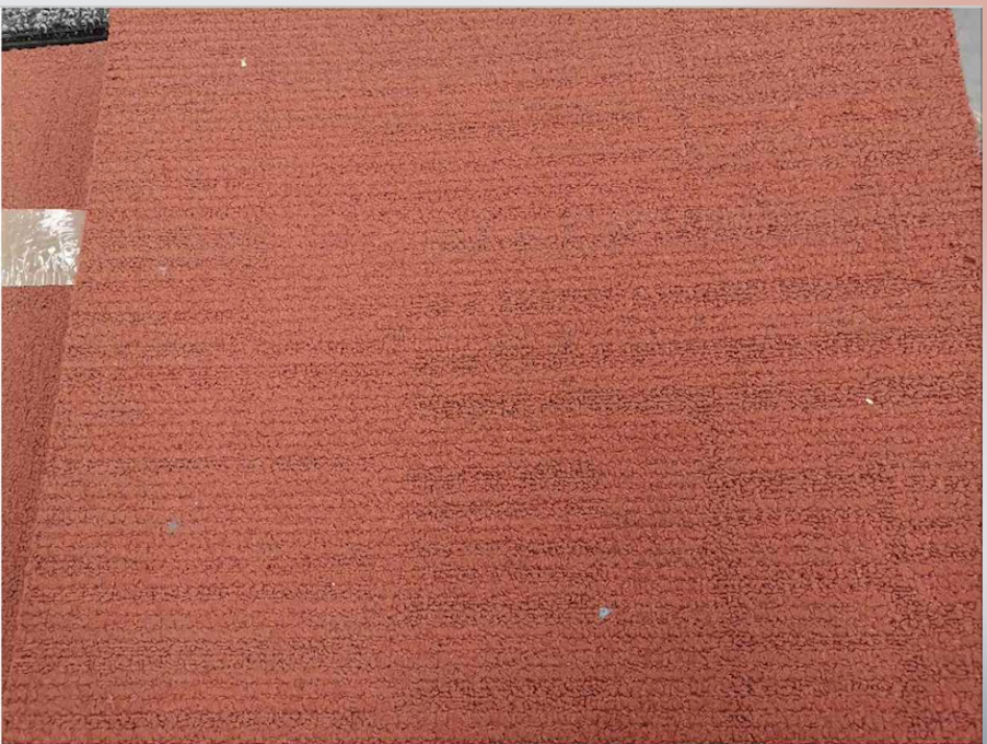 Lote 061 - 30 piezas de alfombra modular color naranja, 7.5 m2