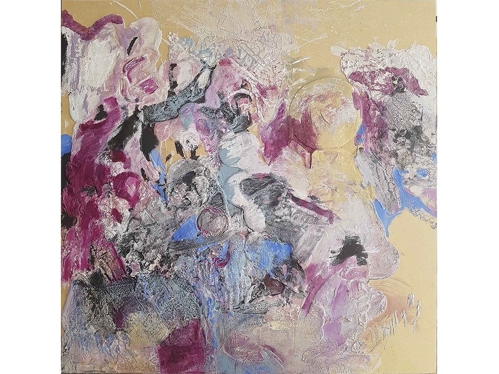 Lote 080 - Andrea Peña - Meztli Tonantzin ( Tierra Luna) - Técnica Mixta sobre madera