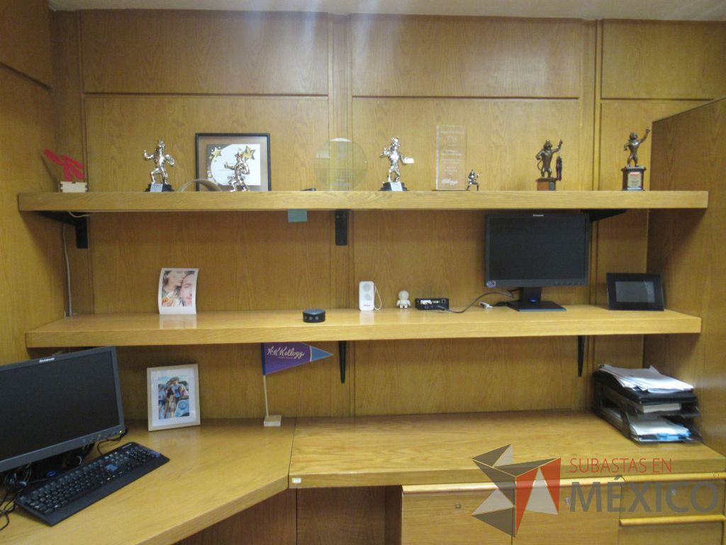 Lote 001 - Oficina Ejecutiva con Escritorio, Mesa de trabajo, 2 Gabinetes y Credenza - Imagen 17