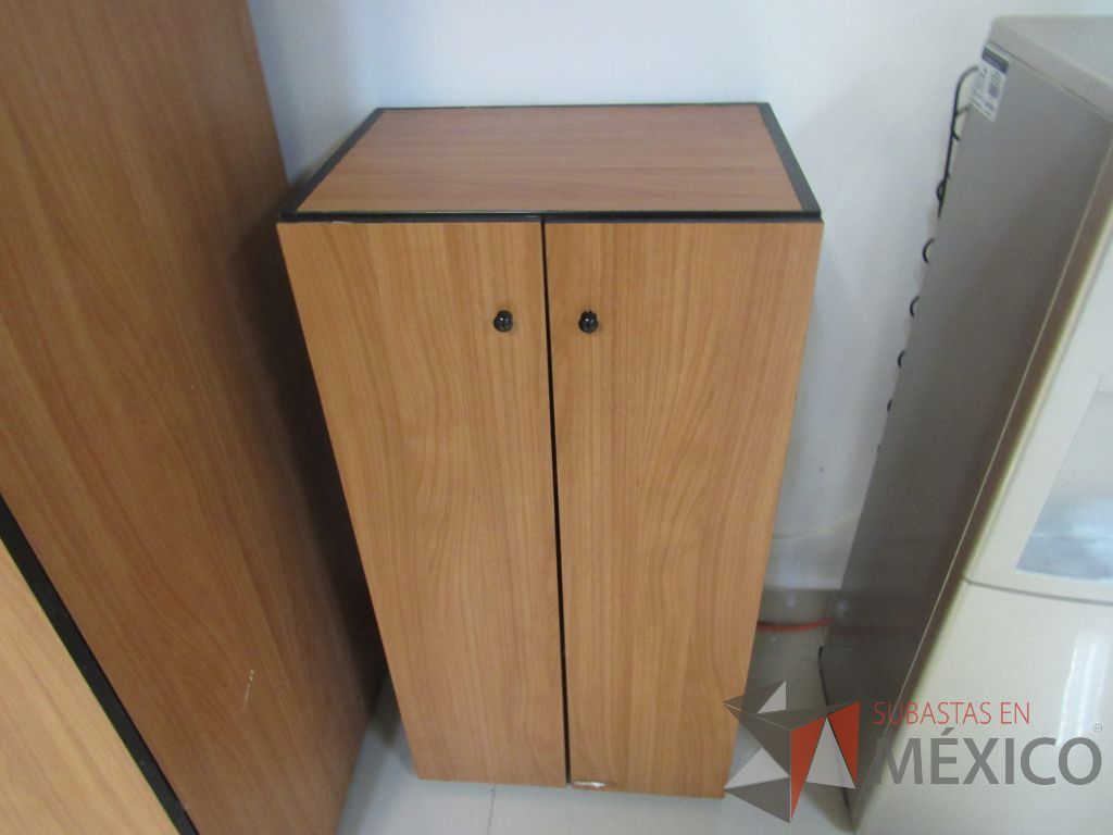Lote 010 - Gabinete de 2 puertas y 2 entrepaños color café