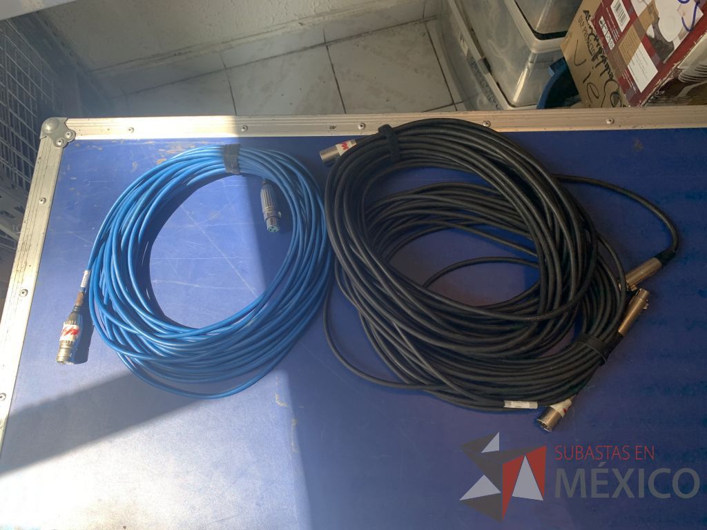 Lote 107 - 7 cables canon marca kramer 3 de 22 mts, 3 de 15 mts y 1 de 10 mts