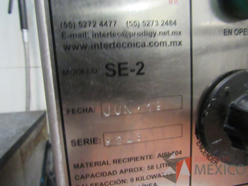 Lote 026 - Marmita a gas de volteo con válvula de salida de acero inoxidable - Imagen 6