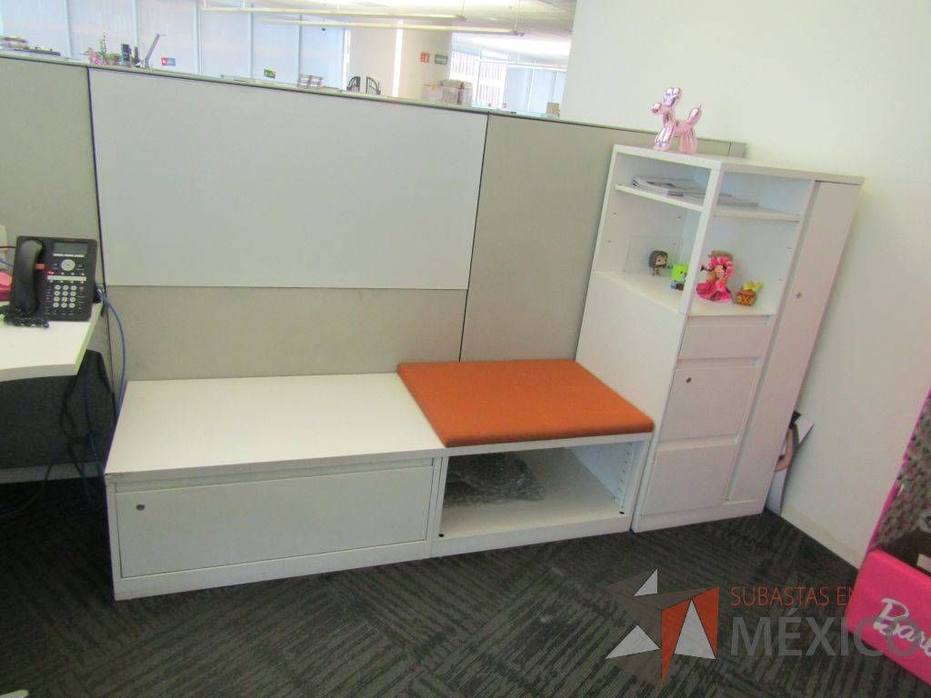 Lote 012 - Estación de trabajo para 2 personas, 1 credenza de 1 cajón,1 espacio para documentos - Imagen 5