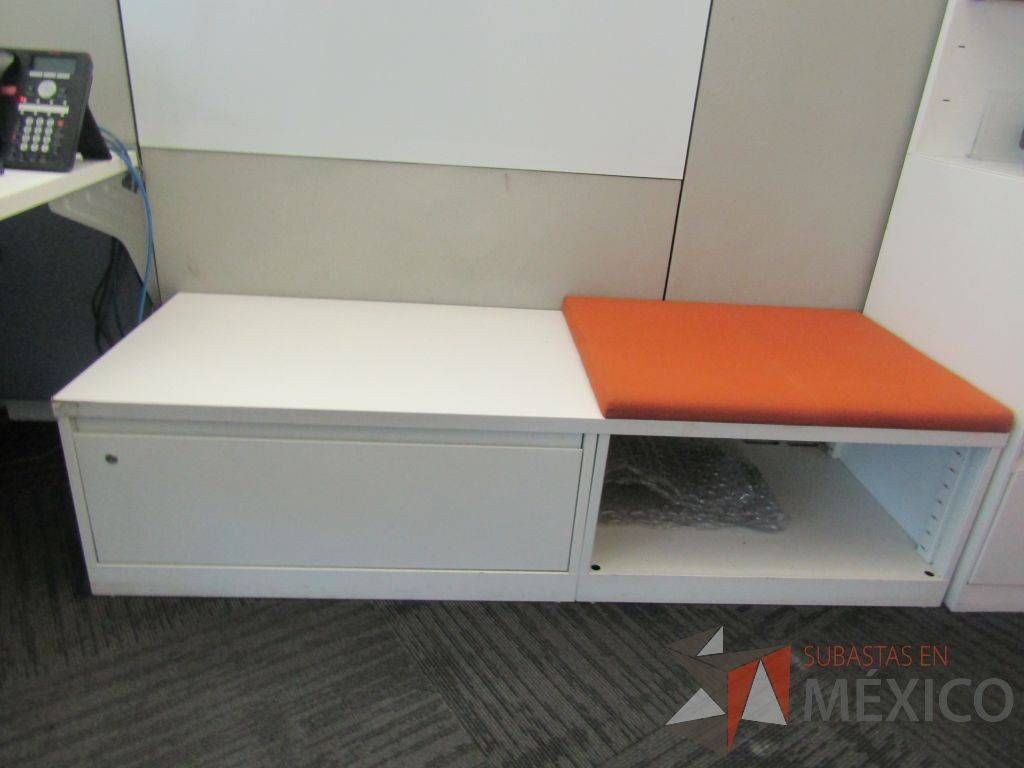 Lote 012 - Estación de trabajo para 2 personas, 1 credenza de 1 cajón,1 espacio para documentos - Imagen 6