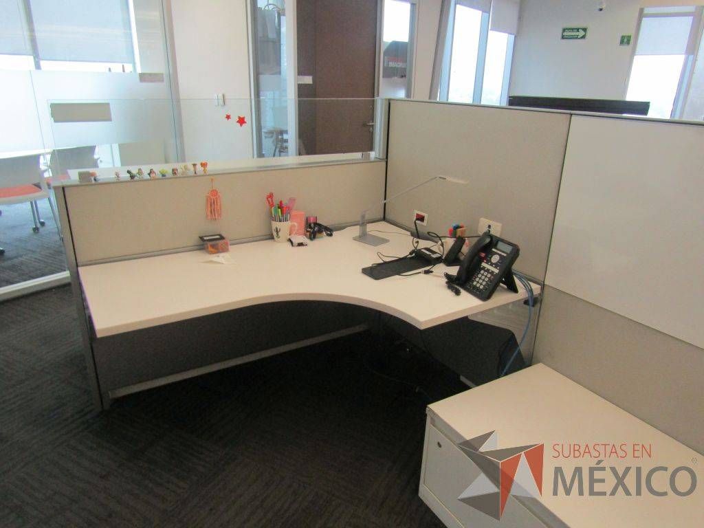 Lote 012 - Estación de trabajo para 2 personas, 1 credenza de 1 cajón,1 espacio para documentos - Imagen 7
