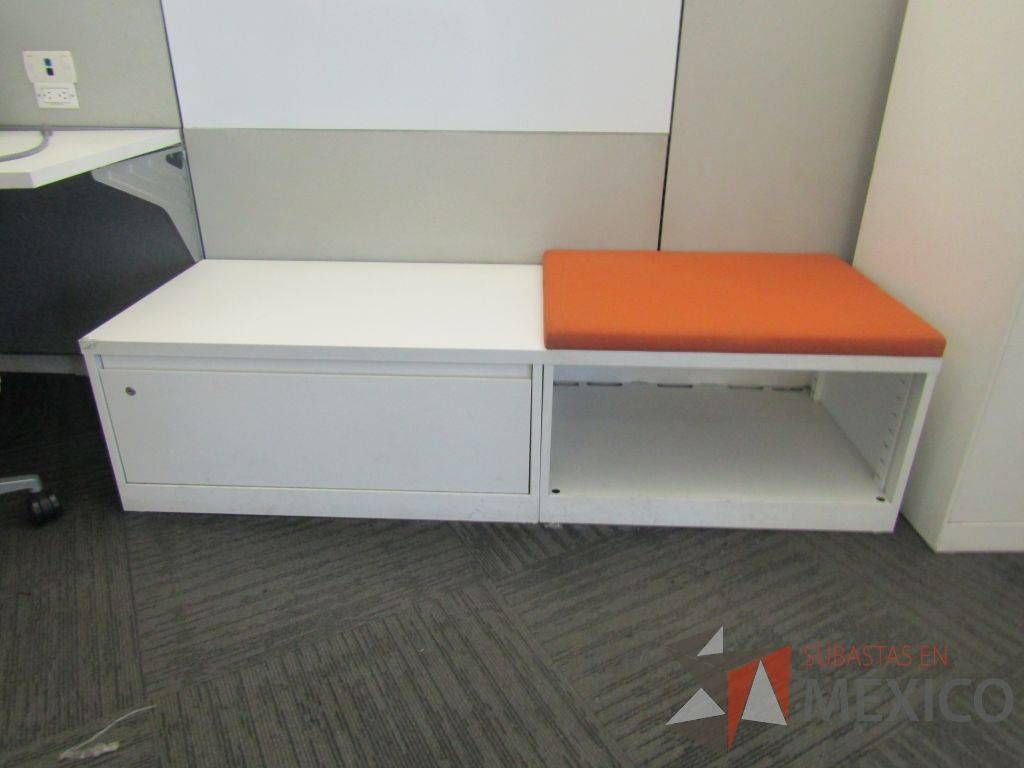 Lote 012 - Estación de trabajo para 2 personas, 1 credenza de 1 cajón,1 espacio para documentos - Imagen 9