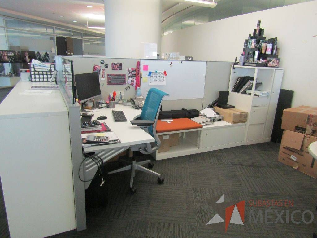 Lote 013 - Estación de trabajo para 3 personas, 1 credenza de 1 cajón,1 espacio para documentos - Imagen 4