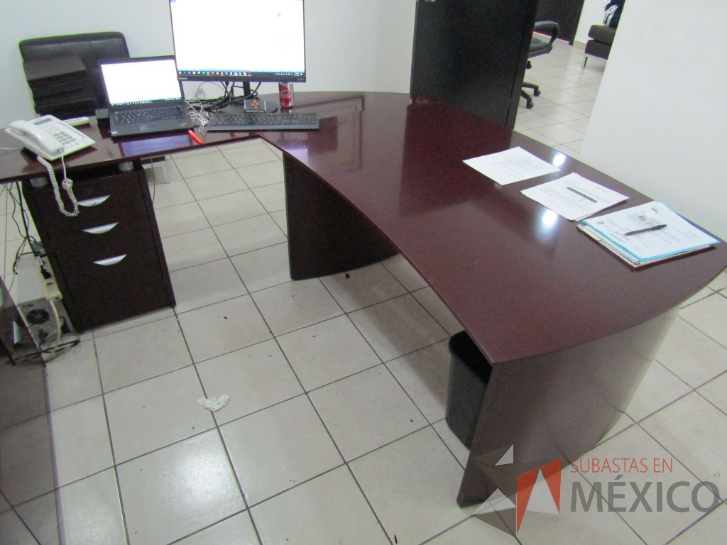 Escritorio para 1 persona en escuadra con archivero de pedestal de 3 cajones - Imagen 2