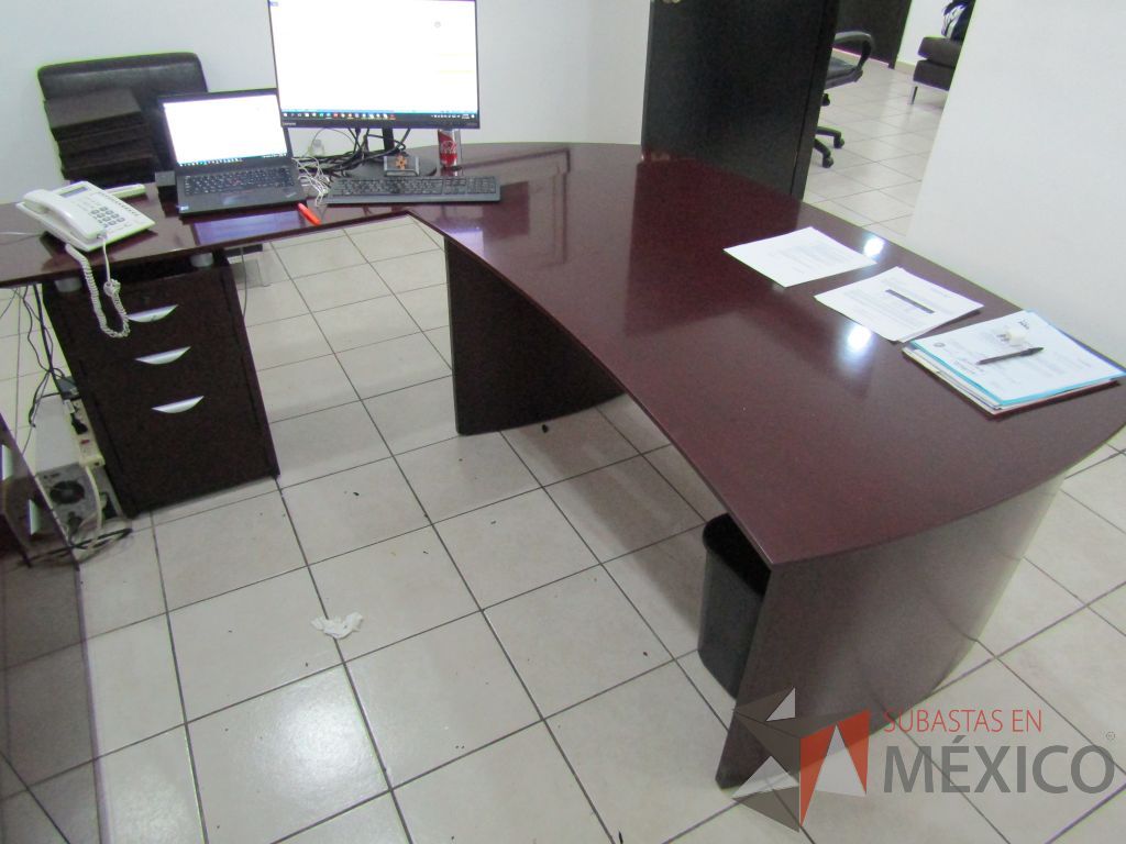 Escritorio para 1 persona en escuadra con archivero de pedestal de 3 cajones - Imagen 4