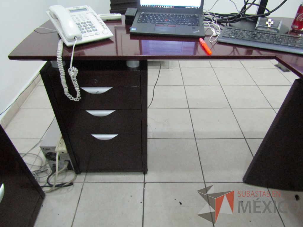 Escritorio para 1 persona en escuadra con archivero de pedestal de 3 cajones - Imagen 16