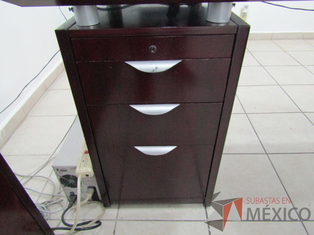 Escritorio para 1 persona en escuadra con archivero de pedestal de 3 cajones - Imagen 18