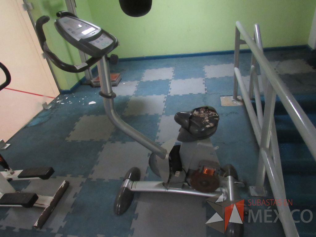 Lote 021 - Banco plano para abdominales y Bicicleta en mal estado, sin pedales y asiento roto - Imagen 3