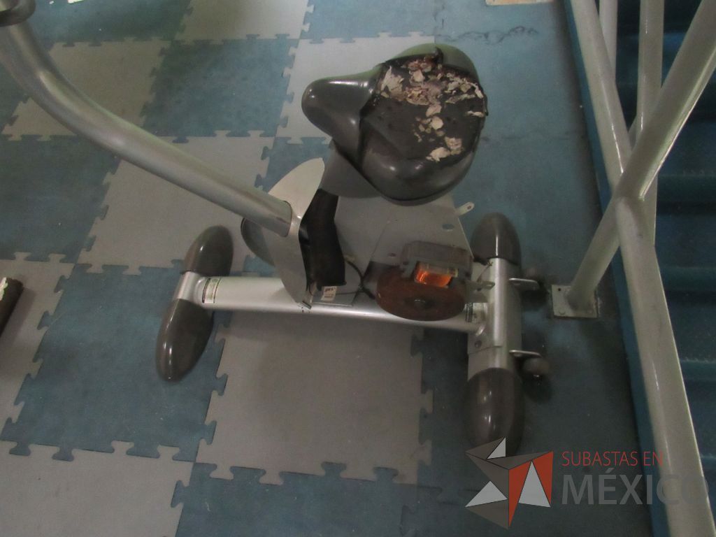 Lote 021 - Banco plano para abdominales y Bicicleta en mal estado, sin pedales y asiento roto - Imagen 4