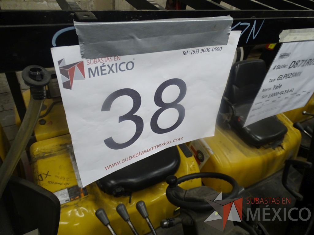 Lote 013 - Montacargas Yale GLP25RK-21L, Gas, Año 2015 - Imagen 18
