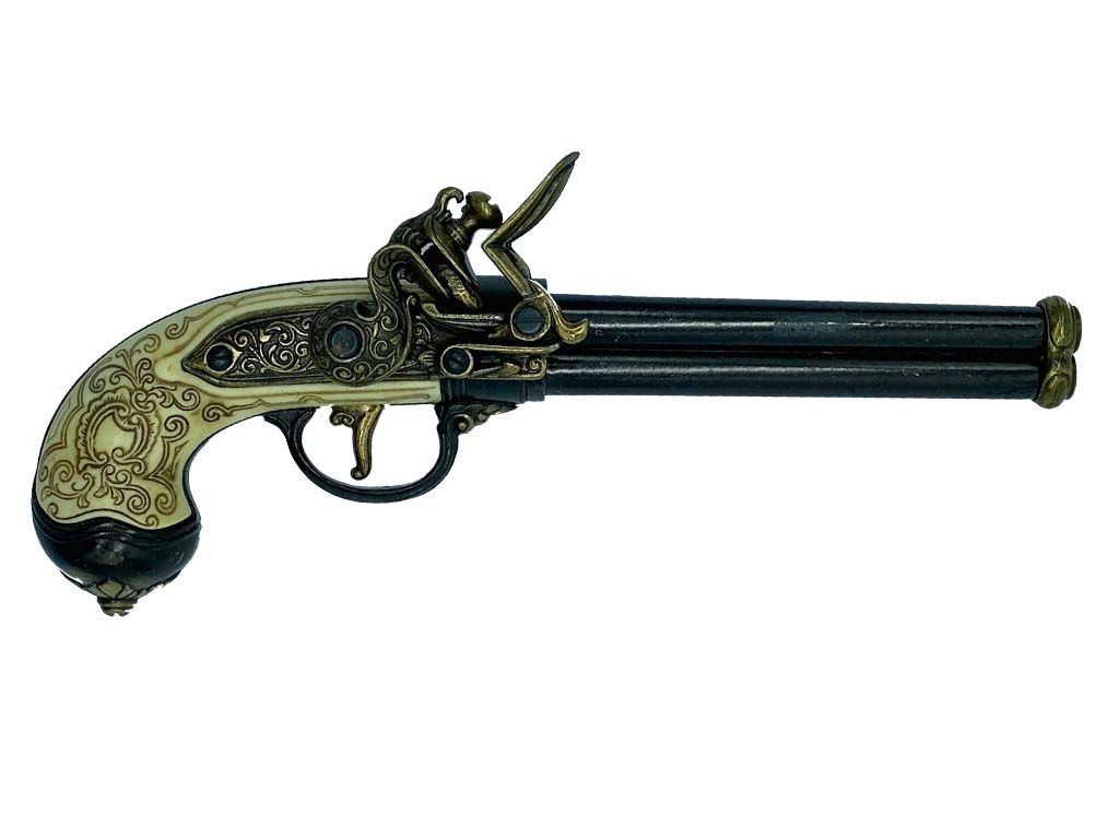 Lote 064 - Pistola Italiana tres cañones Lorenzoni 1680